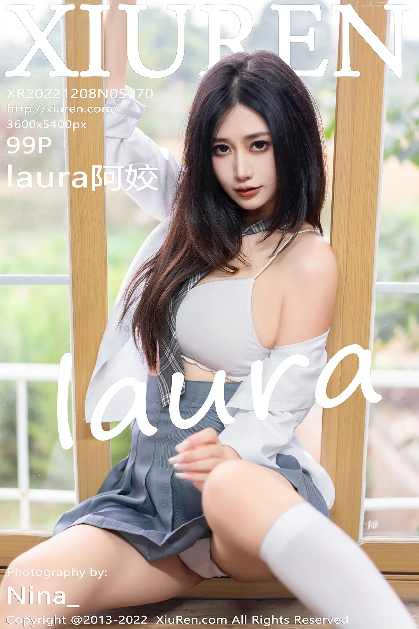 [XiuRen秀人网]No.5970_模特Laura阿姣性感学妹短裙制服露白色内衣秀曼妙身姿迷人写真99P-秀人网 - XiuRen.Space